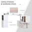 Bureau d'ordinateur de coin 55 po 55 po