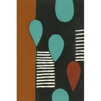 Motifs rouille et sarcelle III