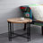 21.5" X 24" Round Side Table - With Wood Top