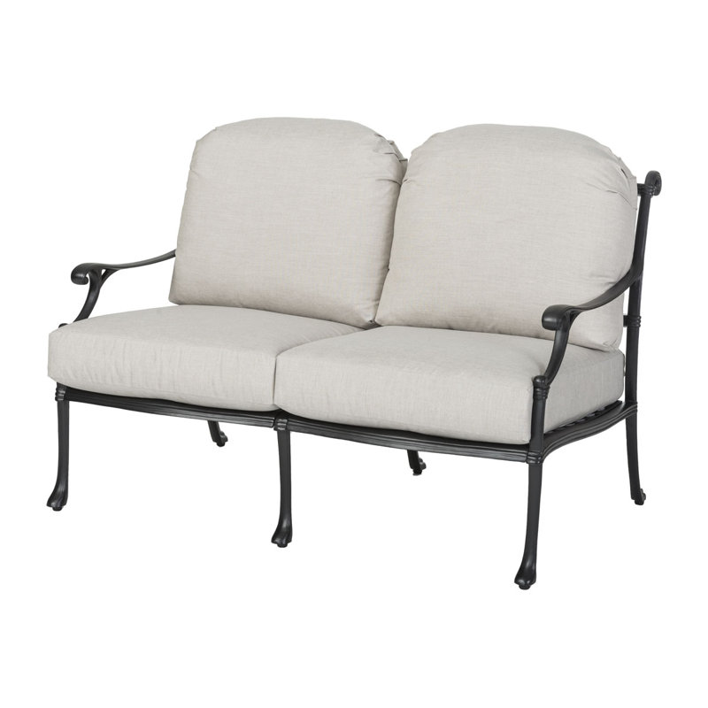 Michigan Loveseat - Knock Down (KD) with Sunbrella Cushions, Vintage, Bessemer 1000BA