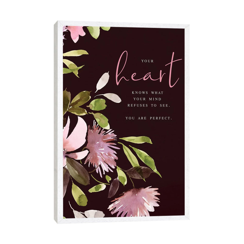 Your Heart by Stephanie Ryan - Print on Canvas, White Floater Framed, 66.04cm H x 45.72cm W x 3.81cm D