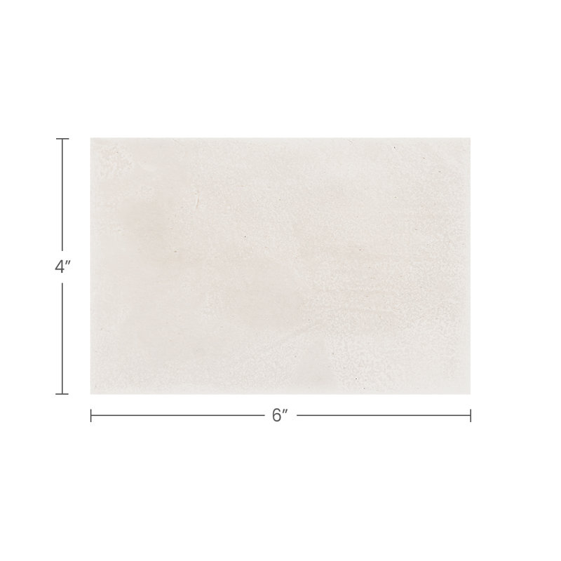 Rena 4X6 Chalk White Matte, White