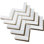 Natural Bianco 1" x 3" Marble Chevron Mosaic Wall Tile