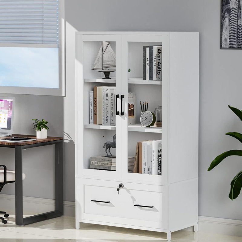 29.53'' Wide 1 -Drawer File Cabinet, White