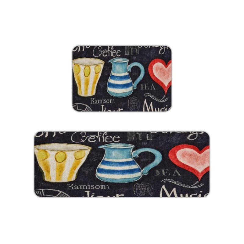 Multicolore, ensemble de 2 tasses à café