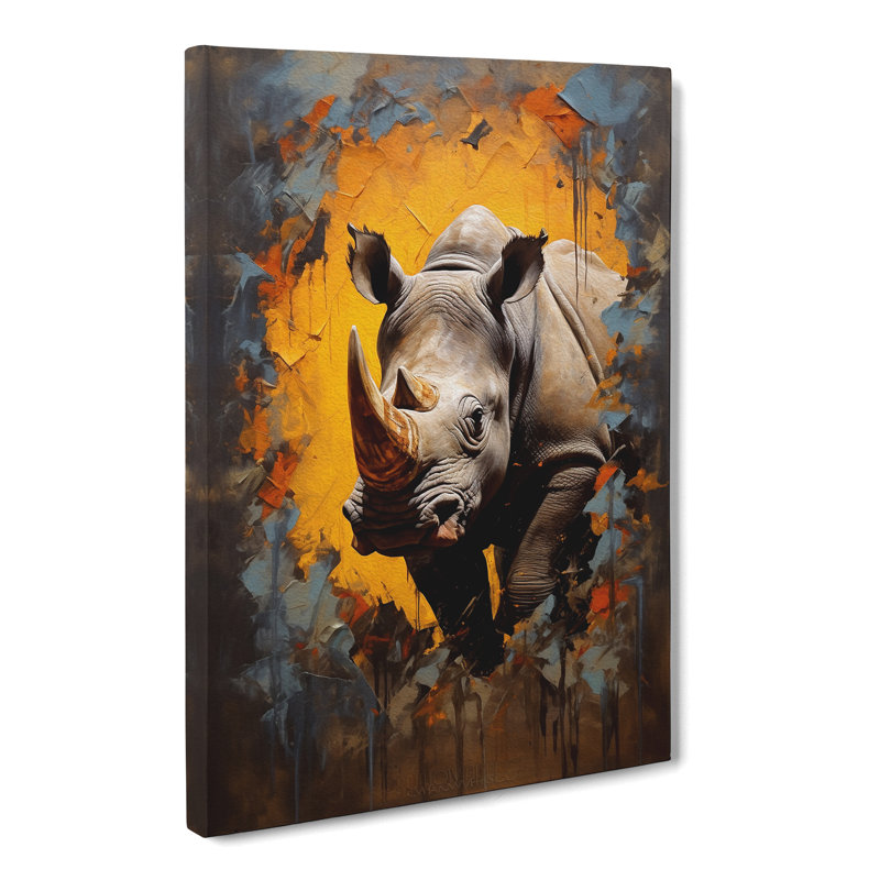Rhino Contemporary - Wrapped Canvas