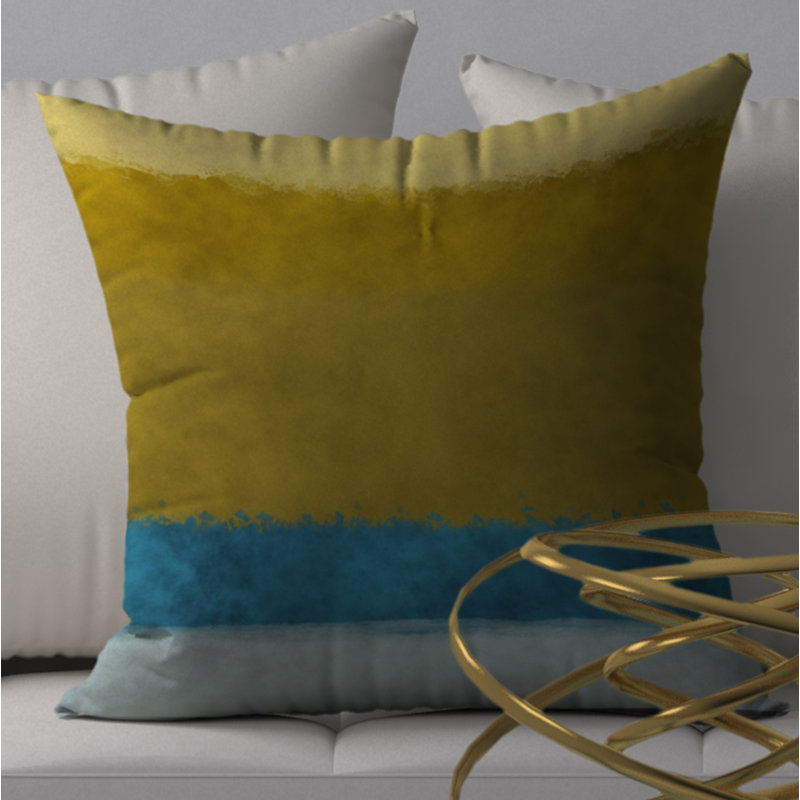 Abstract Throw Pillow, 20" H x 20" W