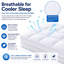 Microfiber Quilted 3D Bubble Mattress Topper 5cm Thick, White-1111919715