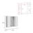 Artemisa Medicine Cabinet, Double Door, Mirror, One External Shelf-1818418127