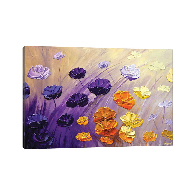 «The Garden» - Reproduction, H 8 po x l 12 po x P 0,75 po, Toile tendue