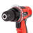 18V Cordless Drill Set - 78-Piece Tool Set with Drill Bits, Sockets, Driver Bits, Flashlight, Rechargeable Battery, and Tool Box by Stalwart (Red)