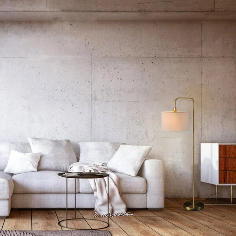Minimalist Brass Floor Lamp