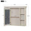 Armoire de rangement murale avec porte miroir