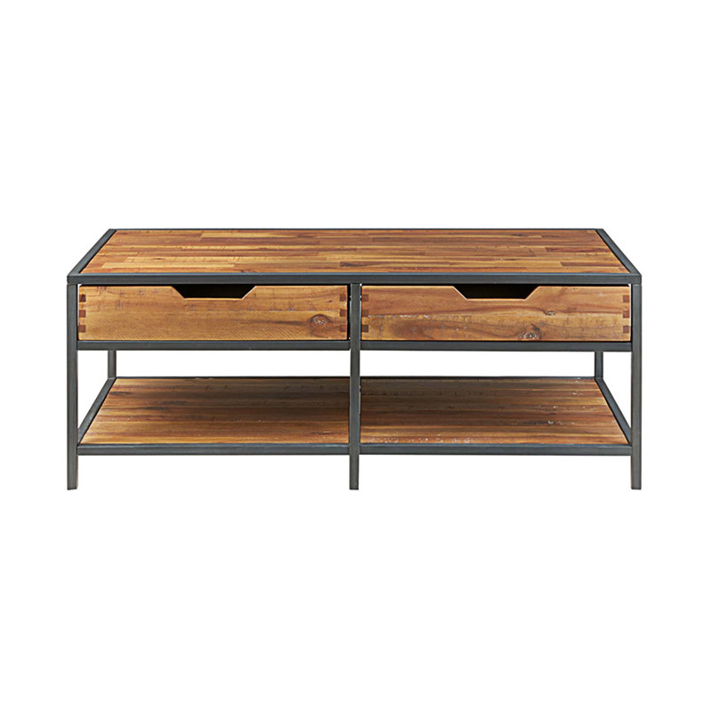Quinne Solid Wood Top Coffee Table