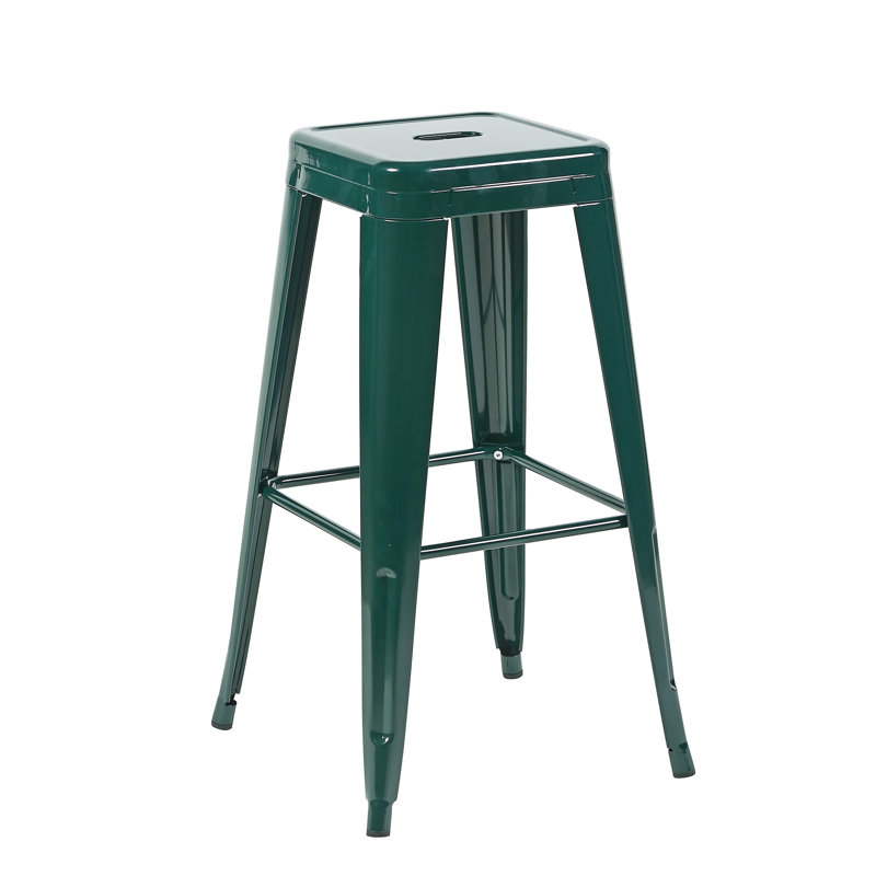 Tabourets de bar en métal sans dossier, hauteur de comptoir 30 pouces, ensemble de 2, montage facile et conception démontable, gain de place, pour îlot de cuisine, bar, salle à manger, cadre fiable antirouille et facile à nettoyer, indéformable.