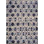 Shibori Hand Knotted Wool Area Rug in Ivory/Blue/Navy-3572848