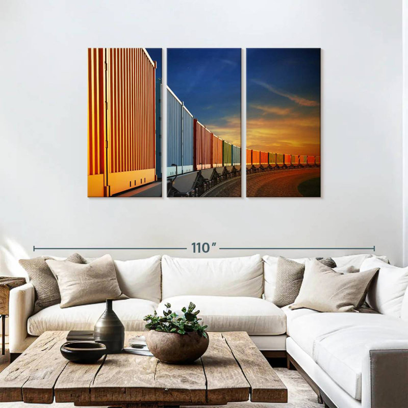 Mehar Freight Train Containers, 48" H x 74" W