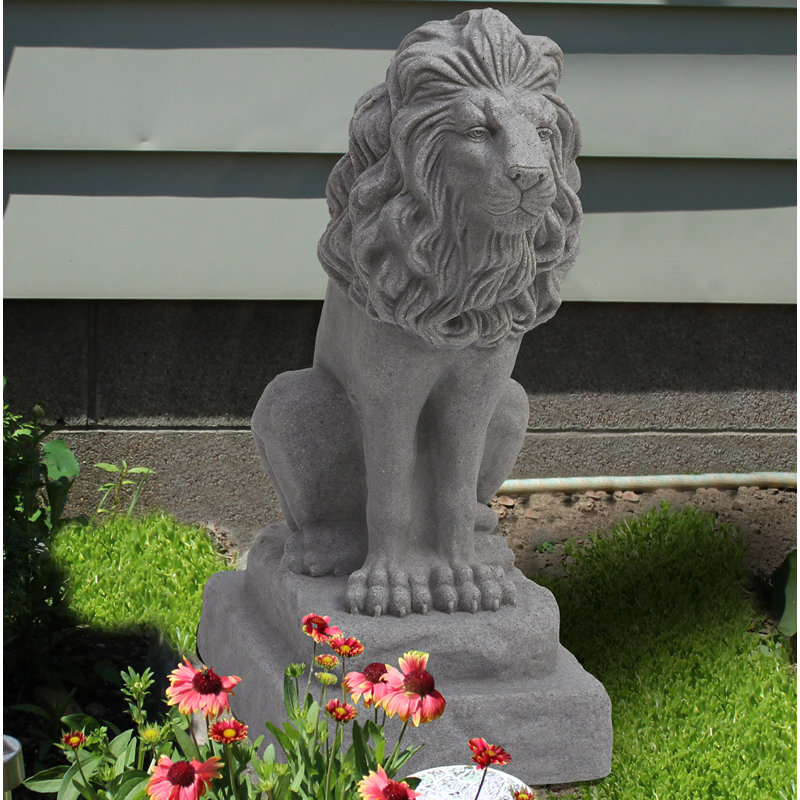 Statue de lion gardien Galena, Granit