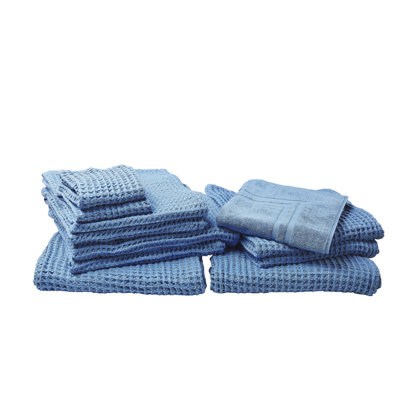 Amill Lightweight Waffle Mulit-Size Set, Blue