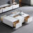 Modern simple light luxury rock panel coffee table