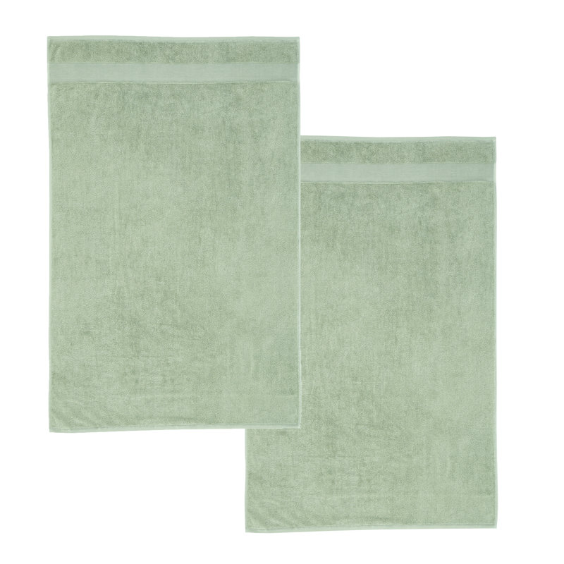 Anti-Bacterial 100% Cotton Bath Sheets, Sage Green