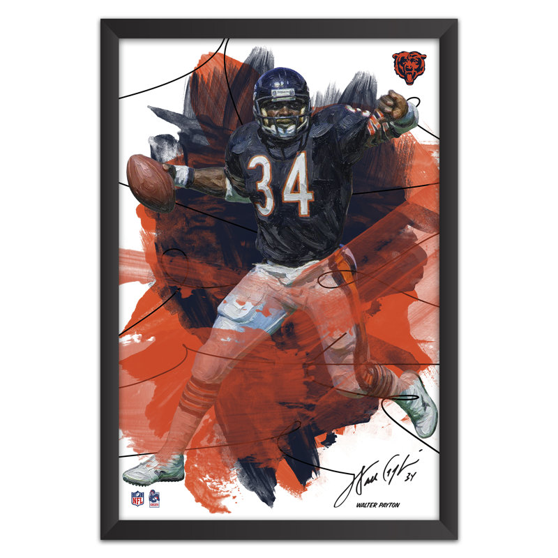 Art mural encadré «Sport Brush», par Donovan Mcnabb 05, Philadelphia Eagles, NFL Chicago Bears