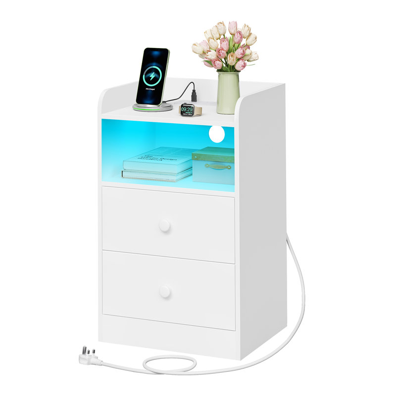 40 cm W Bedside Table