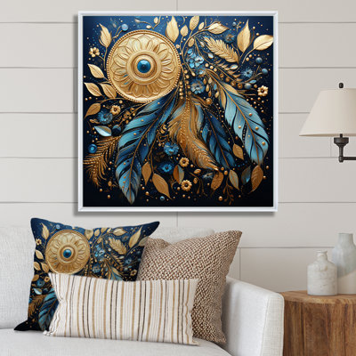 " Gold Dream Catcher Gilded Dreams II "