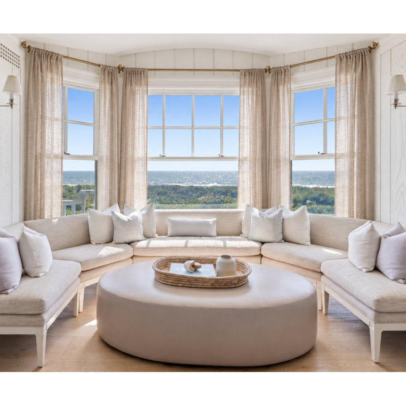 Sheer Curtain, Natural, 54" W x 84" L