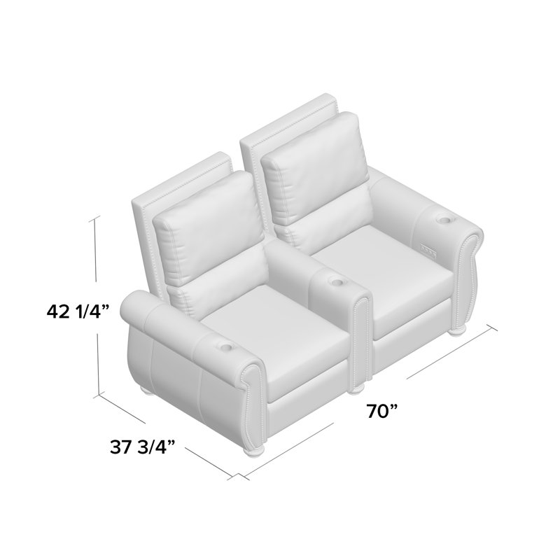 Siège de cinéma inclinable Stallion XL200 (rangée de 2), Sangria Smartsuede