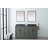 Komarek 60" Double Sink Freestanding Bathroom Vanity with Black Stone Top-1983001431