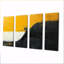 Cristofher noir abstrait Shapes Reflections II - formes abstraites - art mural moderne pour le salon-113596197-113596200