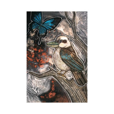 Cry, Kookaburra by Lynnette Shelley - Wrapped Canvas Print