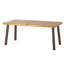 Chaises de salle à manger en bois pour l'intérieur rembourrées 2 en jaune et noyer - construction en bois d'hévéa