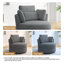 Fauteuil pivotant rembourré avec coussins Niama-1314277822