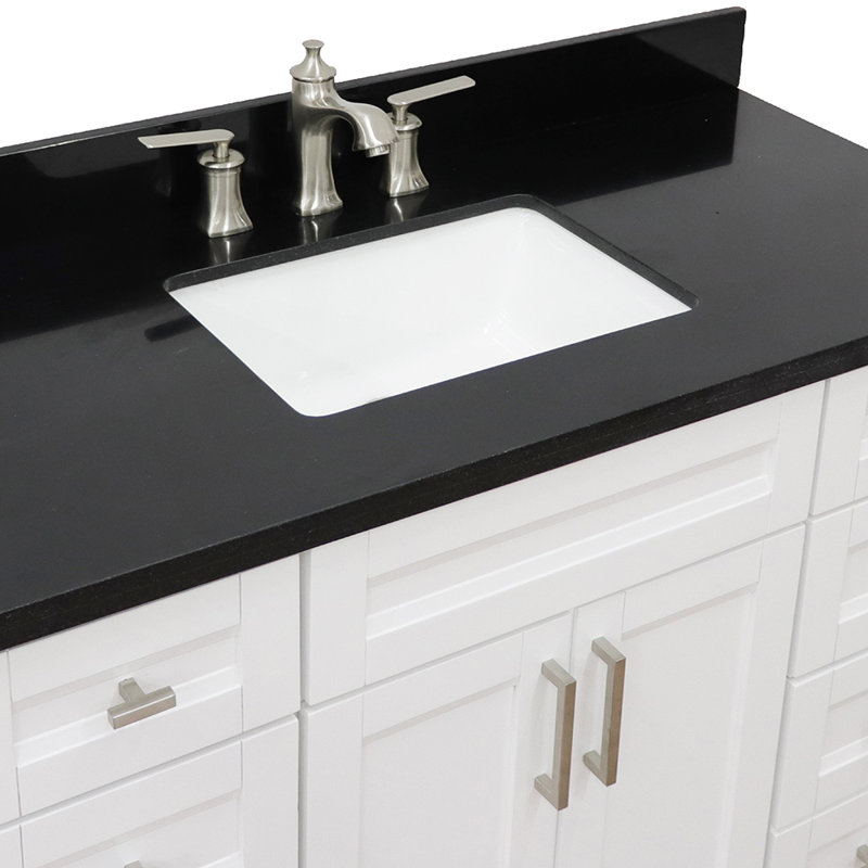 Ensemble de meuble-lavabo simple 49 po Abdikadir, Noir