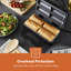GEEPAS Sausage Roll Maker Makes 4 Quick Rolls Make your Own Crispy Flaky Sausage Rolls at Home, Non-Stick Coated Plates Cool Touch Handle Over Heat Protection Safety Lock