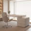 Bureau blanc moderne et simple avec tiroirs-1004768553-1004768555