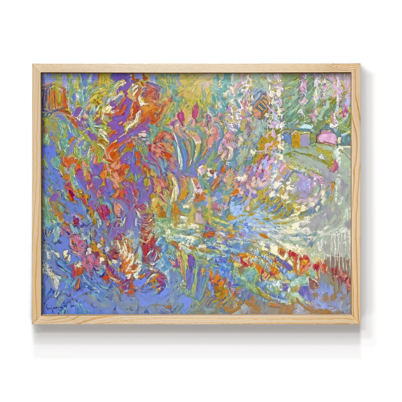 Se cacher dans l'ombre - reproduction encadrée, Naturel, H 16 po x l 20 po