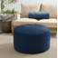 Continuous Round Upholstered Outdoor Ottoman with Sunbrella® Cushion-98044670