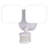 Kurtzig 2 Light LED Outdoor Motion Sensor Adjustable Security Flood Light White