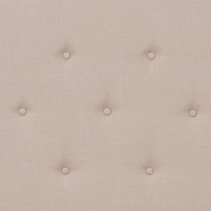Lit plateforme capitonné Aluino Matelas à ressorts ensachés, Simple, Beige