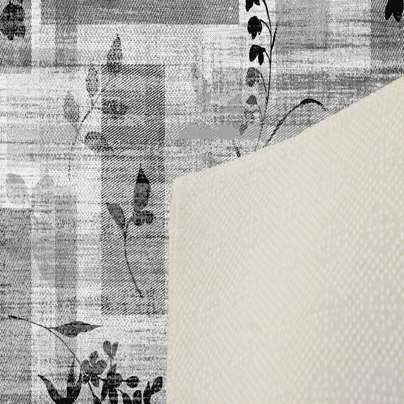 Stylish Woven Carpet, 4 x 6 Feet, 100% Polyester | Antibacterial, 3D Digital Printing, Non-Slip PVC Felt Dot Underside | Machine Washable, 0.4 in Pile Height, Perfect for Living Room & Bedroom Decor