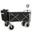 Chariot pliant noir avec roues à air tout-terrain de 9 po - Sac isotherme et ensemble de housse en plastique 3 pièces, capacité de 500 lb