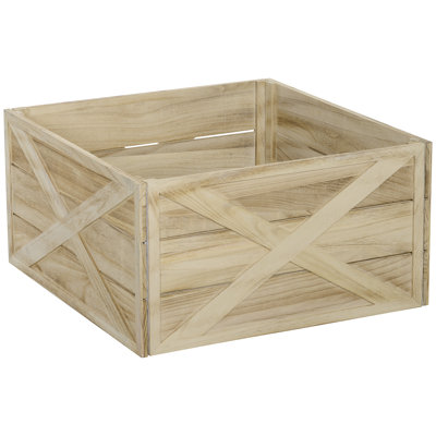 Wooden Christmas Tree Collar Box