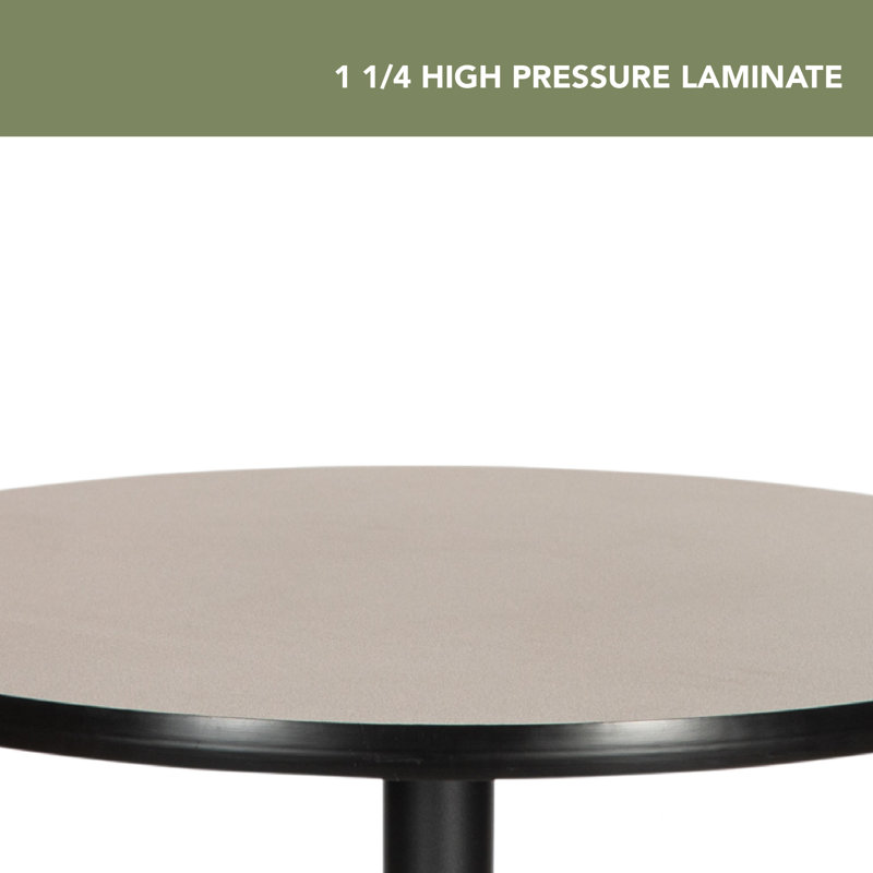 Table basse Bennet, H 42 po x L 36 po x l 36 po, Noir, Gris