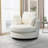Chemaia Upholstered Swivel Barrel Chair-436219775