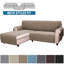 Housse de canapé réversible en forme de L - Housse de canapé modulaire Protection and Elegance-392722941-392722884