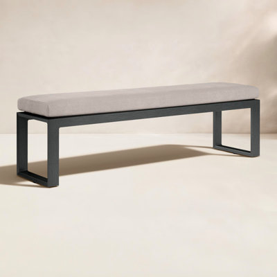 Georgie 72.01'' Aluminum Outdoor Bench