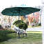 Parasol extérieur double face de 4,5 m (14,8 pi). Grand modèle rectangulaire avec mécanisme d'ouverture manuel. Convient au jardin, à la piscine et à la cour. Grand parasol avec manivelle pratique pour une agréable protection solaire dans la cour arrière.